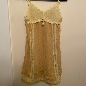 Vintage Crochet Mini Dress